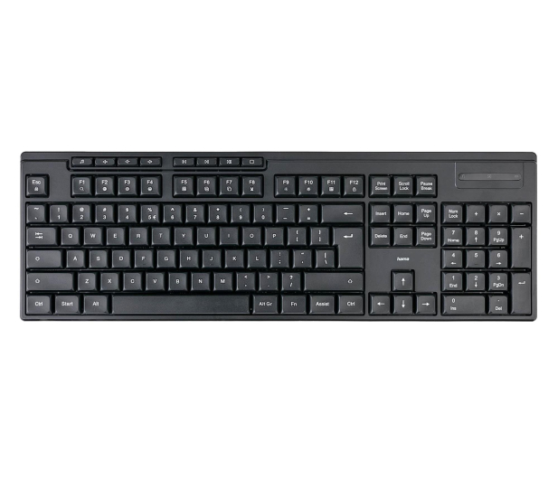 HAMA Klawiatura bezprzewodowa WK-200 czarna 4047443524065 - 1331332 - zdjęcie